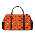 Cute Fox Pattern Print Duffle Bag
