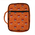 Cute Fox Pattern Print Front Pocket Bible Bag