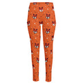 Cute Fox Pattern Print High-Waisted Pocket Leggings