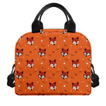 Cute Fox Pattern Print Insulated Lunch Bag