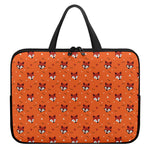 Cute Fox Pattern Print Laptop Sleeve With Handle