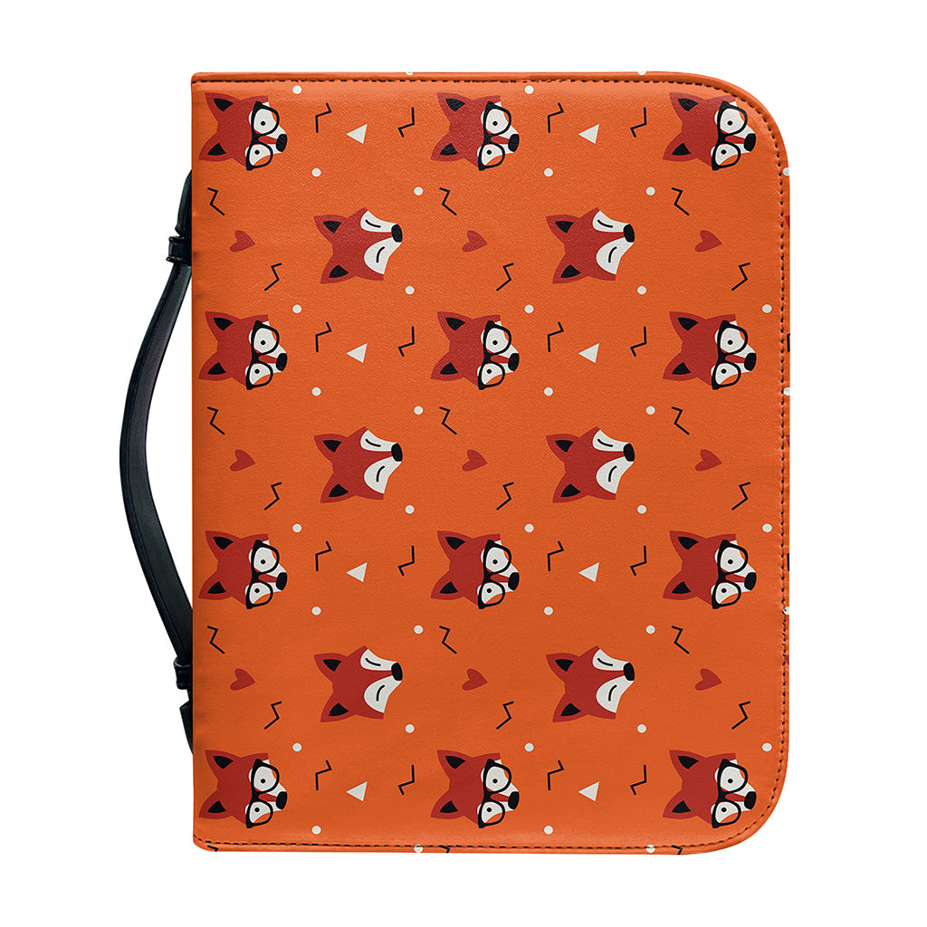 Cute Fox Pattern Print Leather Bible Cover