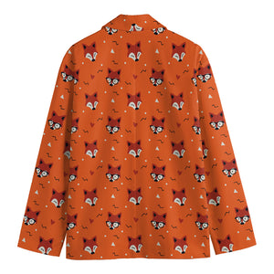 Cute Fox Pattern Print Men's Blazer