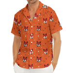 Cute Fox Pattern Print Men's Deep V-Neck Shirt