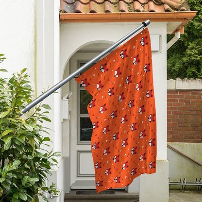 Cute Fox Pattern Print Polyester Flag
