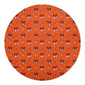 Cute Fox Pattern Print Round Blanket