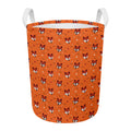 Cute Fox Pattern Print Round Laundry Basket