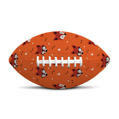Cute Fox Pattern Print Rugby Ball