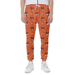 Cute Fox Pattern Print Scuba Joggers