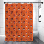 Cute Fox Pattern Print Shower Curtain