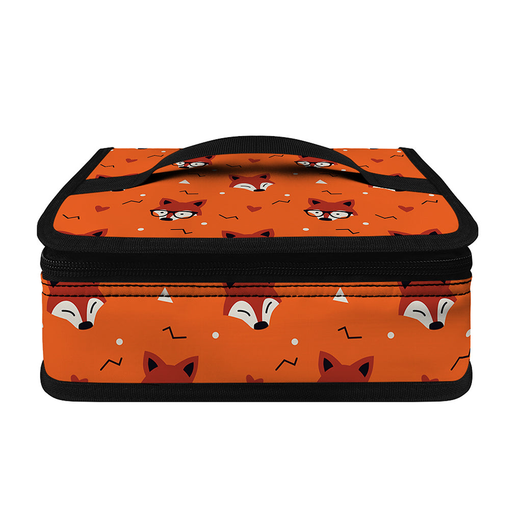 Cute Fox Pattern Print Small Lunch Bag