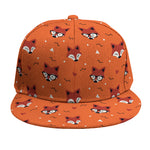 Cute Fox Pattern Print Snapback Cap