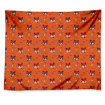 Cute Fox Pattern Print Tapestry