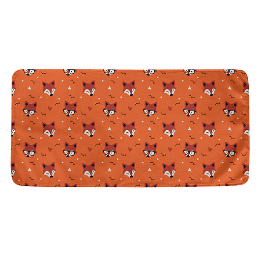 Cute Fox Pattern Print Towel