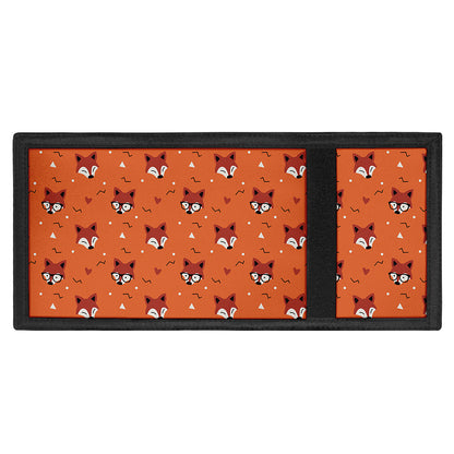 Cute Fox Pattern Print Trifold Wallet