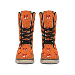 Cute Fox Pattern Print Winter Boots
