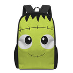 Cute Frankenstein Face Print 17 Inch Backpack