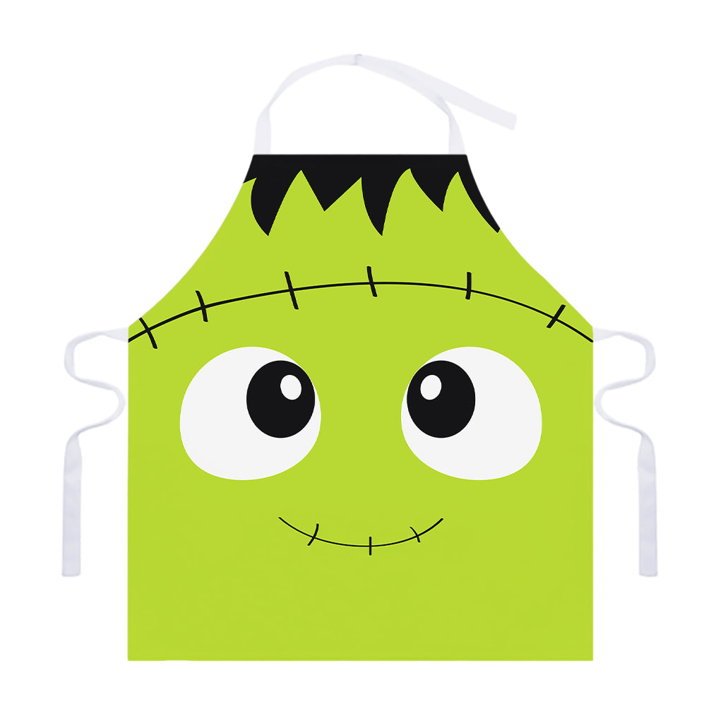 Cute Frankenstein Face Print Adjustable Apron
