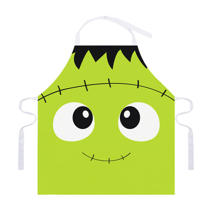 Cute Frankenstein Face Print Adjustable Apron