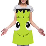 Cute Frankenstein Face Print Adjustable Apron