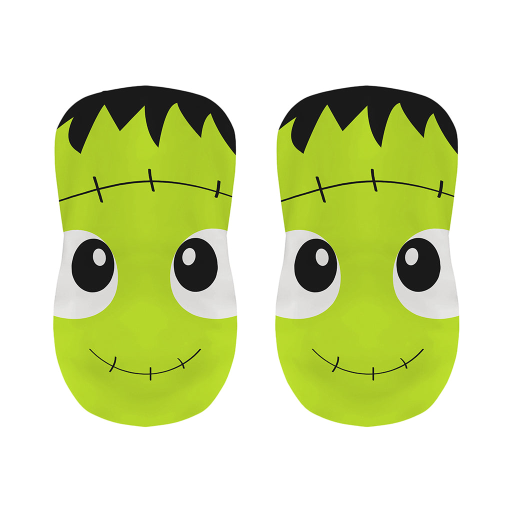 Cute Frankenstein Face Print Bar Stool Covers