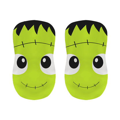 Cute Frankenstein Face Print Bar Stool Covers