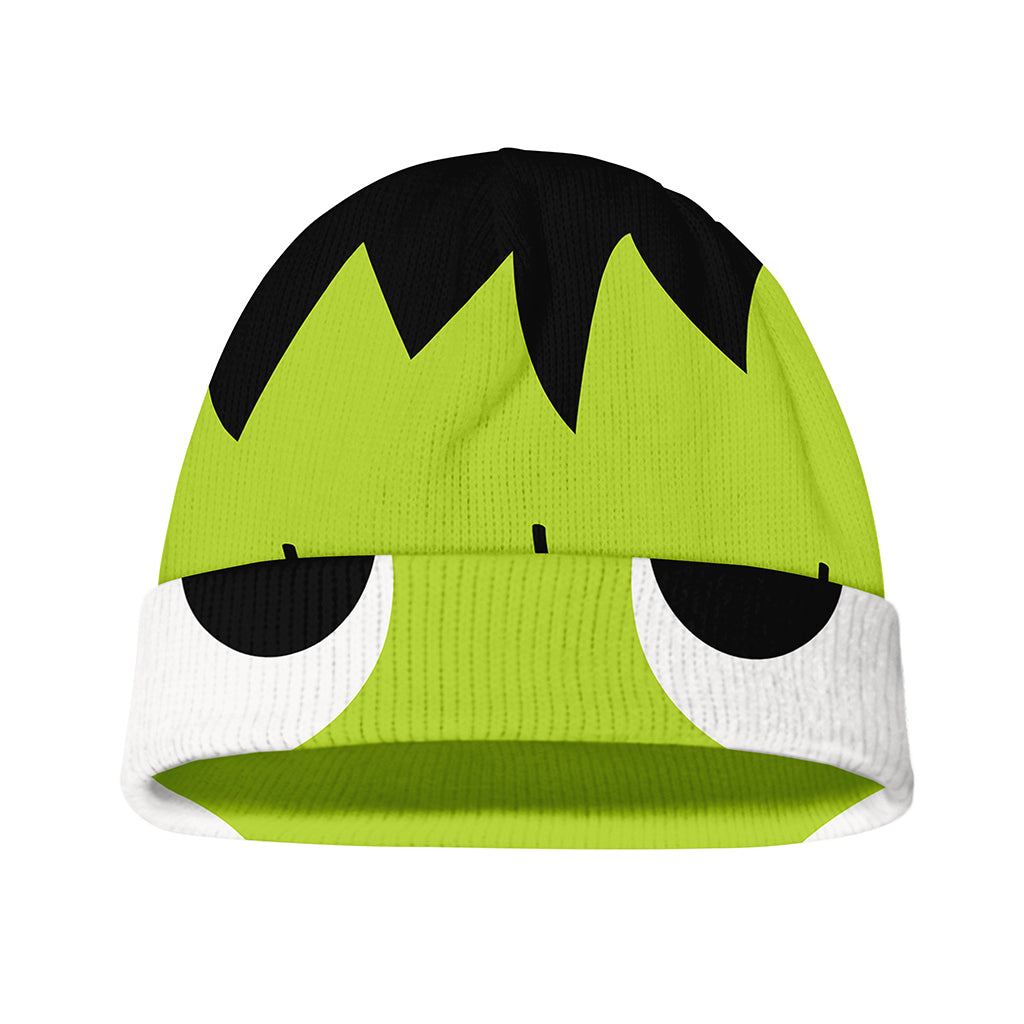 Cute Frankenstein Face Print Beanie