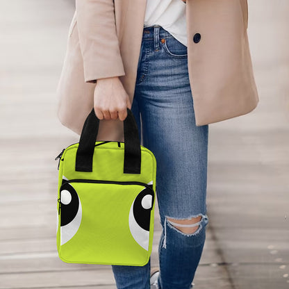 Cute Frankenstein Face Print Bible Tote Bag