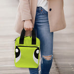 Cute Frankenstein Face Print Bible Tote Bag