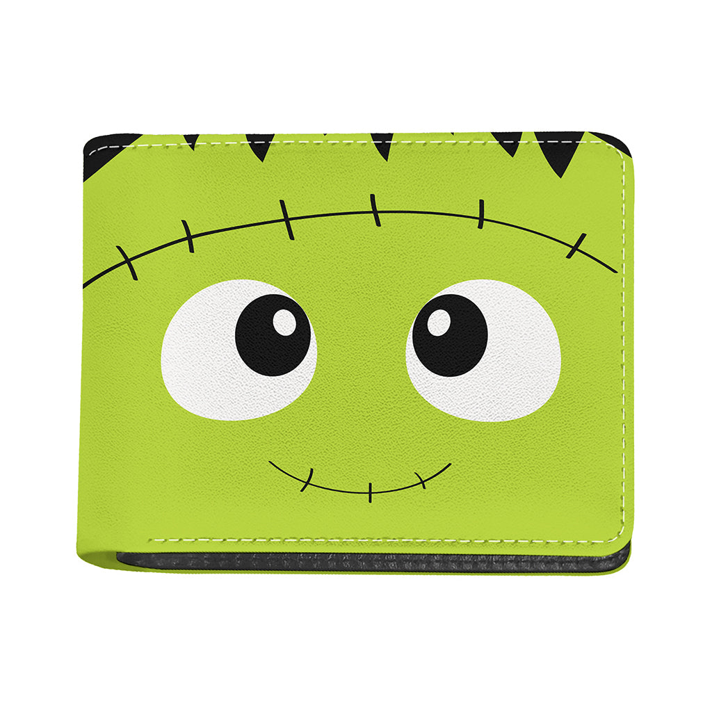 Cute Frankenstein Face Print Bifold Wallet