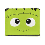 Cute Frankenstein Face Print Bifold Wallet