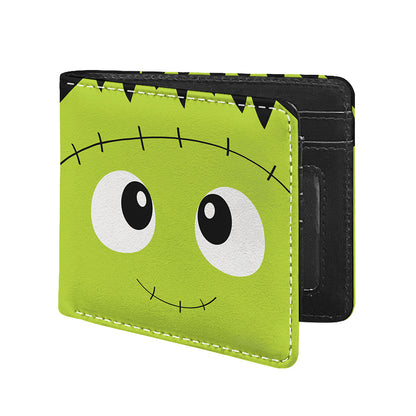 Cute Frankenstein Face Print Bifold Wallet
