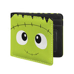 Cute Frankenstein Face Print Bifold Wallet