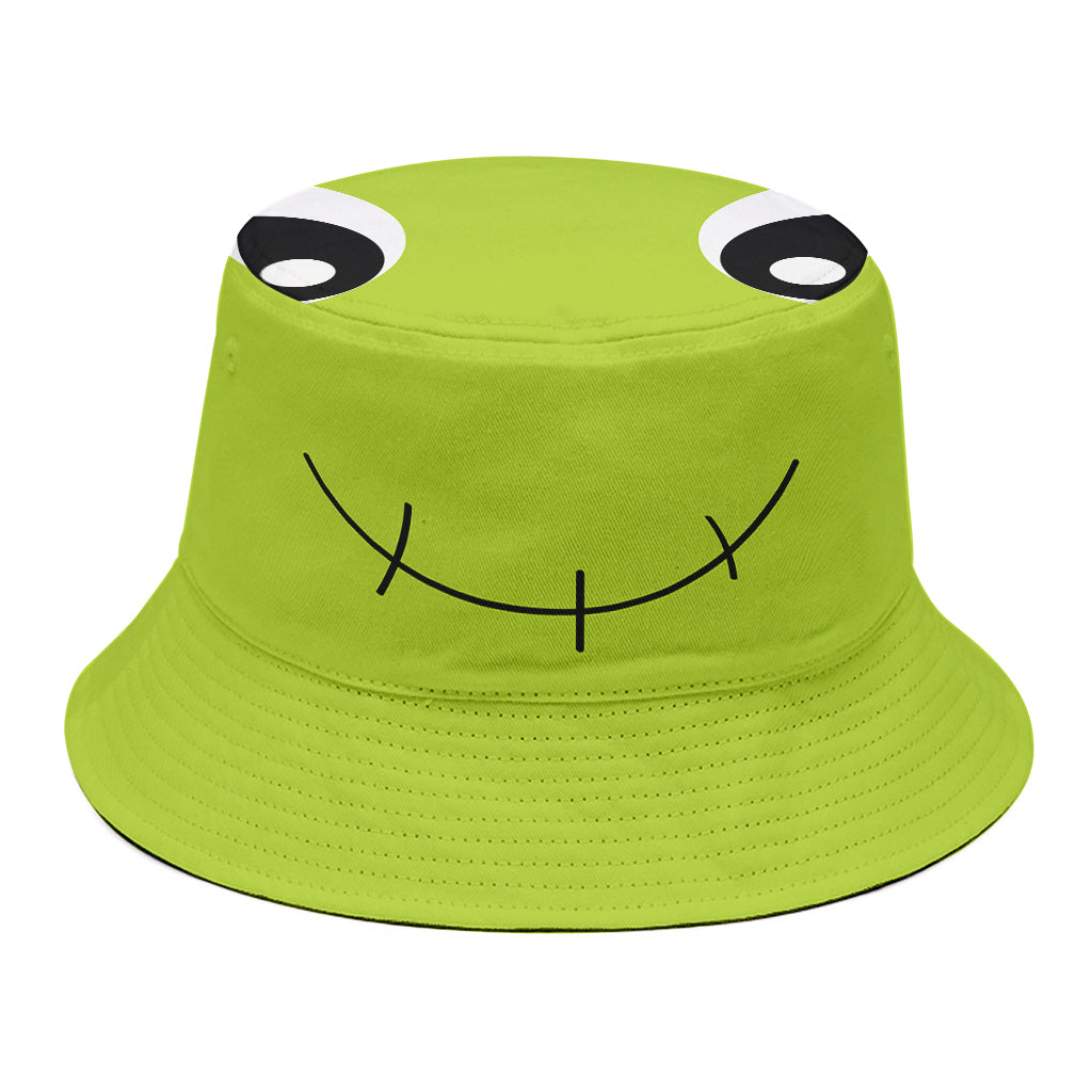 Cute Frankenstein Face Print Bucket Hat