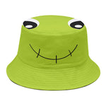 Cute Frankenstein Face Print Bucket Hat