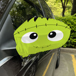 Cute Frankenstein Face Print Car Side Mirror Covers