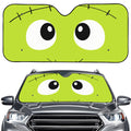Cute Frankenstein Face Print Car Windshield Sun Shade