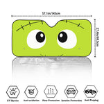 Cute Frankenstein Face Print Car Windshield Sun Shade