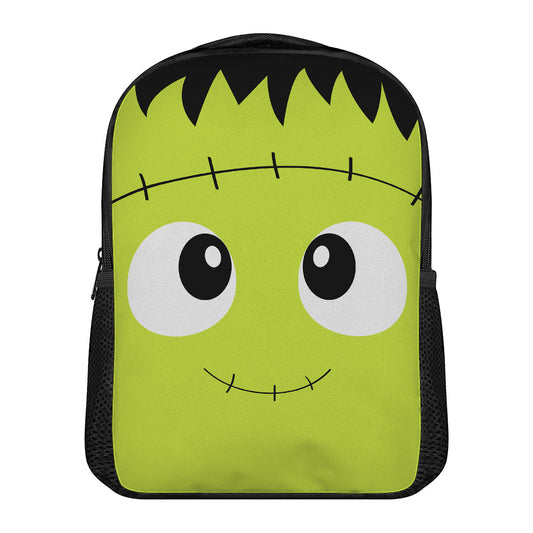 Cute Frankenstein Face Print Casual Backpack