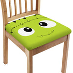 Cute Frankenstein Face Print Chair Cushion Cover