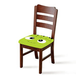 Cute Frankenstein Face Print Chair Cushion Cover