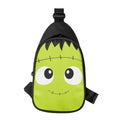 Cute Frankenstein Face Print Sling Bag
