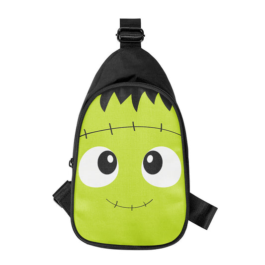 Cute Frankenstein Face Print Chest Bag