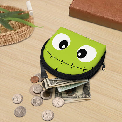 Cute Frankenstein Face Print Coin Purse