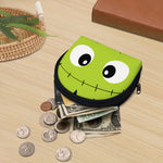 Cute Frankenstein Face Print Coin Purse