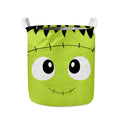 Cute Frankenstein Face Print Collapsible Laundry Basket