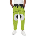 Cute Frankenstein Face Print Cotton Sweatpants
