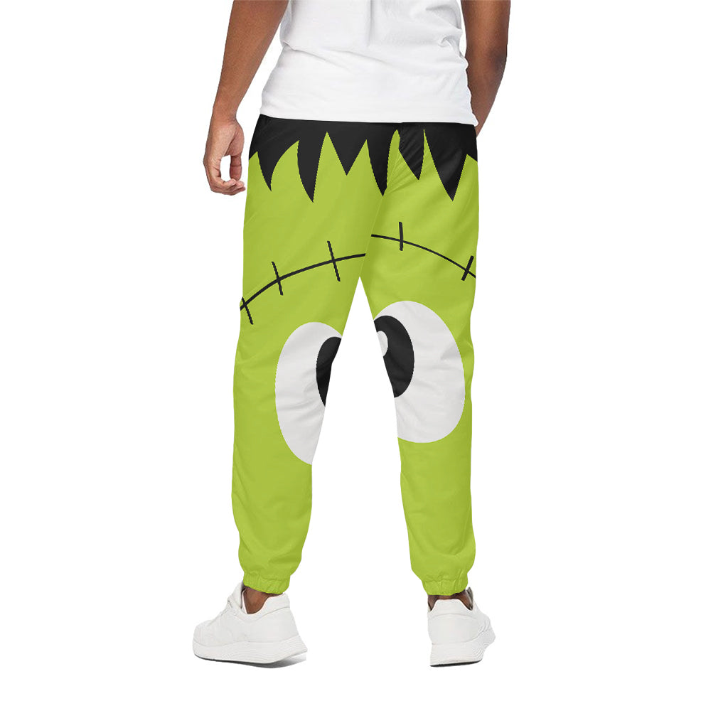 Cute Frankenstein Face Print Cotton Pants