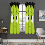 Cute Frankenstein Face Print Curtain