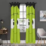 Cute Frankenstein Face Print Curtain